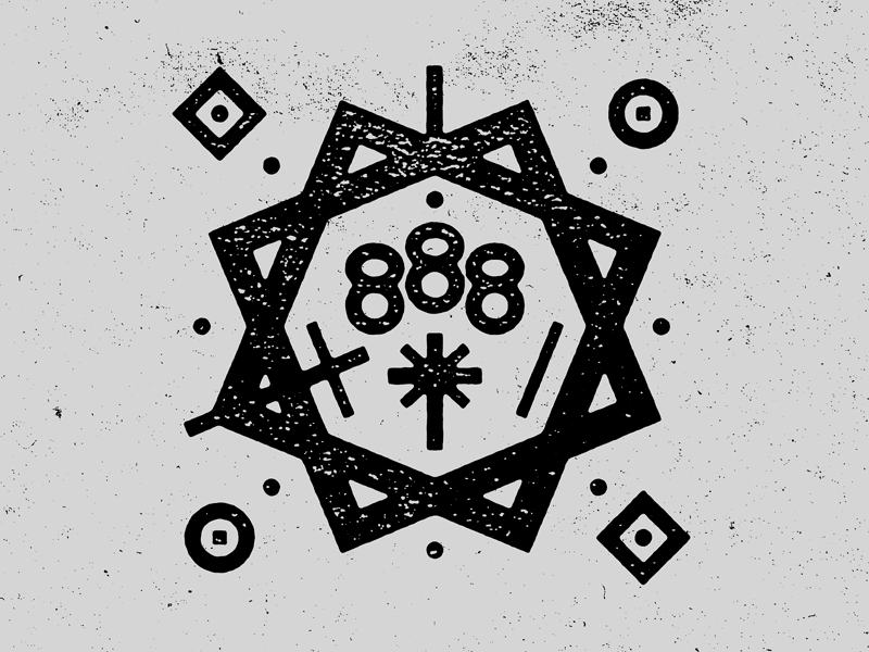 888 8 art graphic design illustration josh lafayette mystical numerology octogram spooky