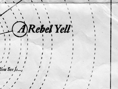 A Rebel yell orbit paper rebel texture type yell