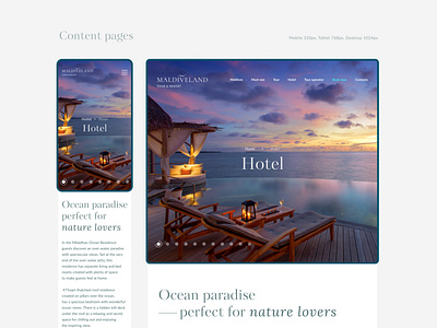 Maldiveland Tour&Resort branding design graphic design logo maldives paradise sea ui ux web