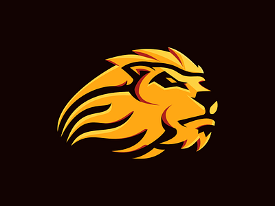 Lowland Lions logo branding design flat gaming illustration logo vector