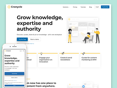 Cronycle website redesign