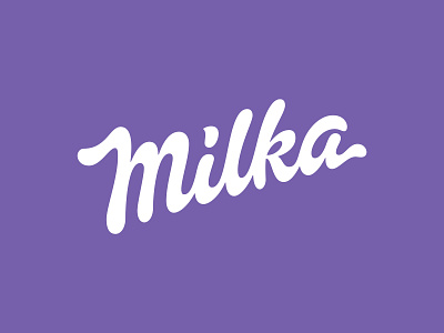 Milka ReDesign v.2 calligraphy design food lettering logo logotype milk milka typography