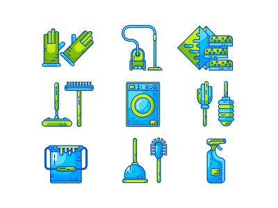 Household icos Full Set household housekeeping icons icons set mobile tools utensil vector web