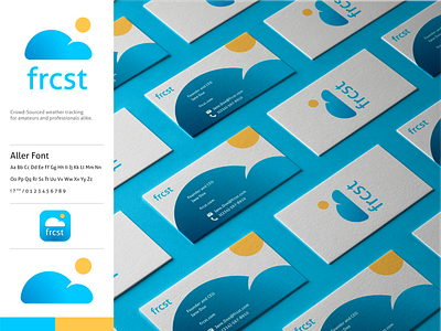 Branding for Weather Forecasting App FRCST