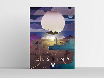 Destiny Graphic Poster colorful design design destiny destiny 2 game game art graphic art illustration illustrator poster poster design vector video game art