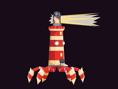 Elume the Lighthouse Daemon | Daemon Club animation animation 2d art character animation character design characterdesign colorful design creature design game art game artist game design illustration illustrator monster motion graphics spine 2d vector video game art