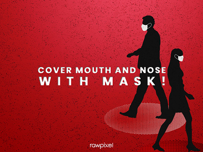 COVID-19 : Cover mouth and nose advertisement awareness copy space corona corona virus coronavirus cover covid covid 19 covid 19 covid19 design element design resource design space disease face mask facebook advertisement healthcare illustration