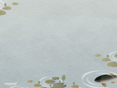 Vintage Animals : Background animal artwork background blank space blue background border carp carp fish copy space design design element design resource design space fish graphic gray background high resolution illustrated illustration koi
