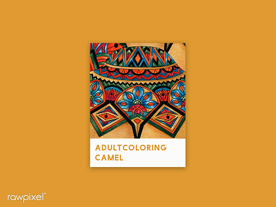11 Pantone - Camel adultcoloring colorpencil drawing graphic tribe yellow pantone camel