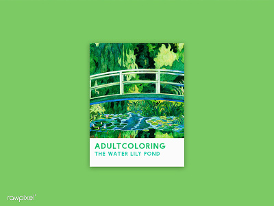 19 Pantone - The Water Lily Pond adultcoloring graphic green drawing colorpencil pantone