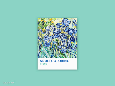 21 Pantone - Irises adultcoloring blue drawing colorpencil graphic pantone flower