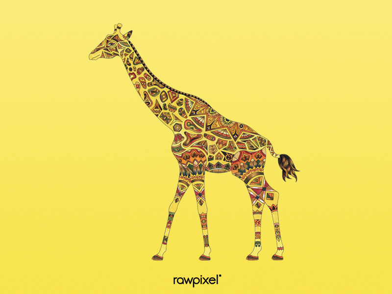 29 Giraffe by mano.t for rawpixel on Dribbble