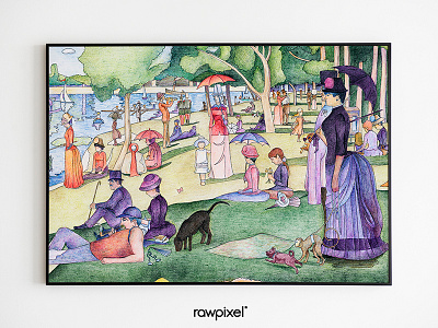 51 Pantone - A Sunday on La Grande Jatte adultcoloring drawing colorpencil graphic pantone purple