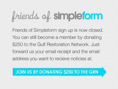 Friends of Simpleform closing simpleform