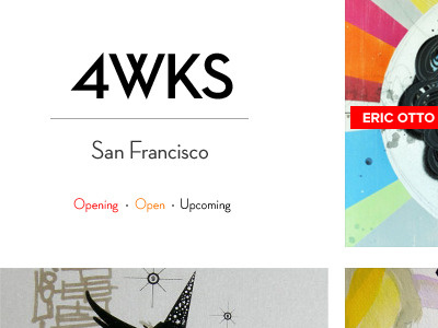 4wks art logo website