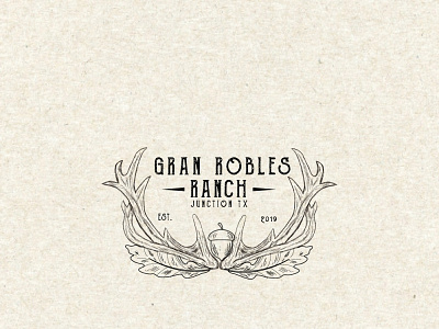 Grand Robles vintage logo design hand drawing log illustration logodesign vintage design vintage logo