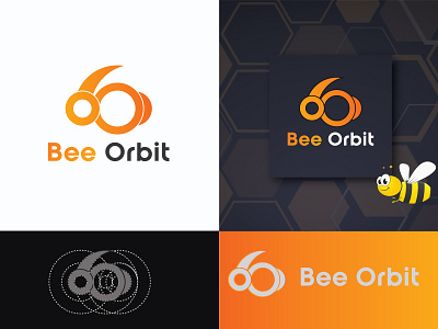 Bee Orbit Logo Design bee beelogo beelogodesign branding design graphicsdesign honey honeycompany illustration illutrator logo logo design logodesign ui ux vector