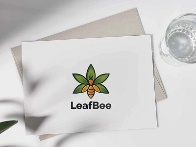 LeafBee Logo Design bee logo branding cbd honey logo cbd oil cbdlogo design graphic river graphicriver leafbee logo logo design logo design concept logo designer logo maker logodesign