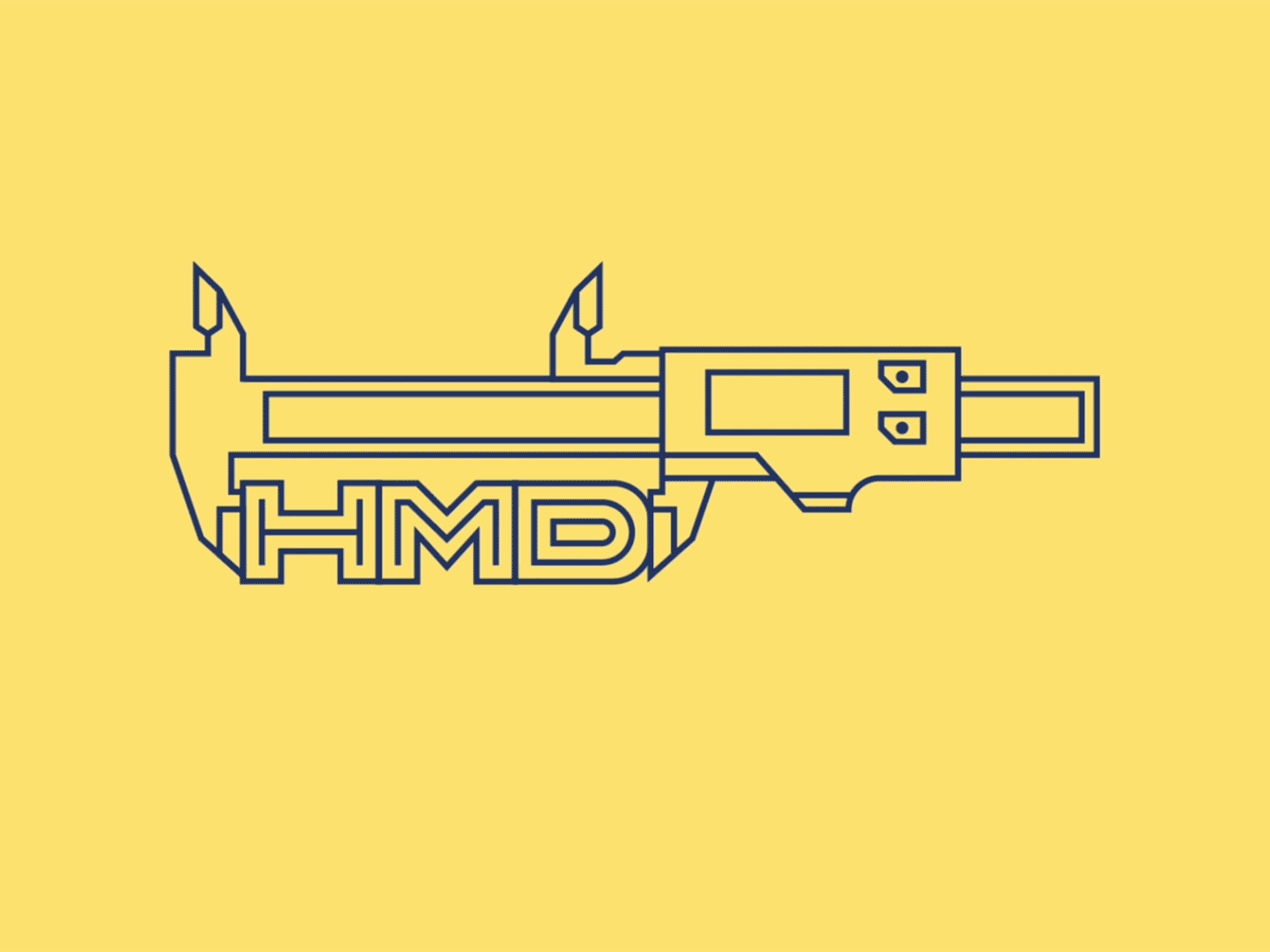 Henning Machine & Die Works animation branding design gif illustration logo typography vector