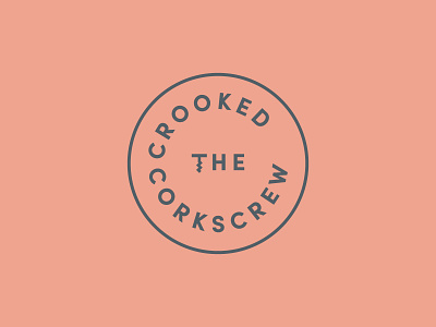 The Crooked Corkscrew brand corkscrew crooked crooked corkscrew logo