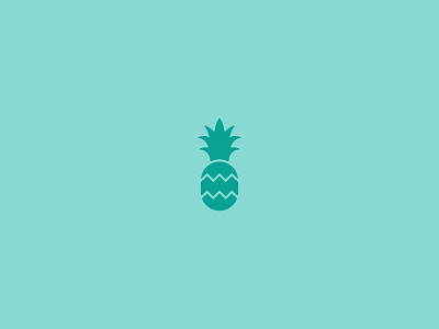 Pineapple flat fruit logo pineapple