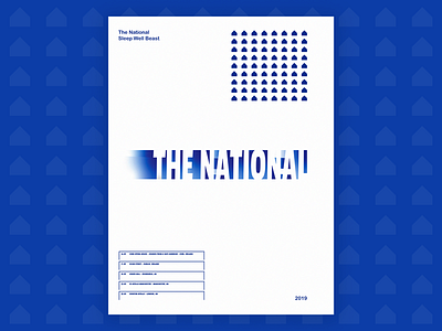 The National- Poster Vol.1 art band color holiday illustration minimal music poster posterdesign retro song swiss texture the national type typography vector