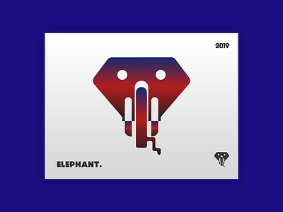 Elephant. absract animal art background bar branding bear logo color elephant icon icons identity letter b logomark mark set type vector