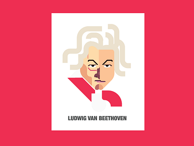 Ludwig van Beethoven. abstract branding design icon illustration logo mark vector