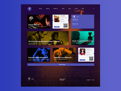 Puppet Theatre. abstract app branding design icon ui ux vector web