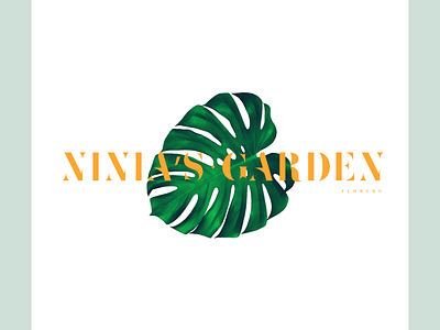 Garden. abstract branding branding design design logo mark vector