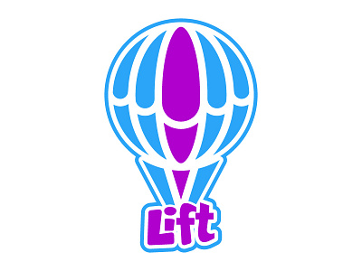 Lift Logo air balloon balloon blue challenge hot air balloon lift logo purple