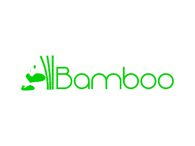 Bamboo Logo animal bamboo challenge green logo panda plants