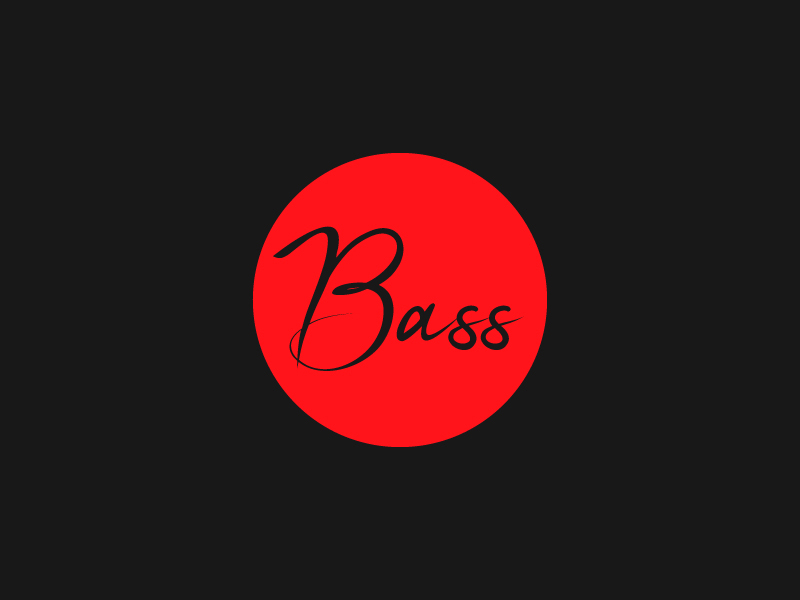 Bass logo, Music logo design, Bass