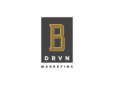 B-DRVN Marketing branding logo logotype monogram vector vintage vintage badge