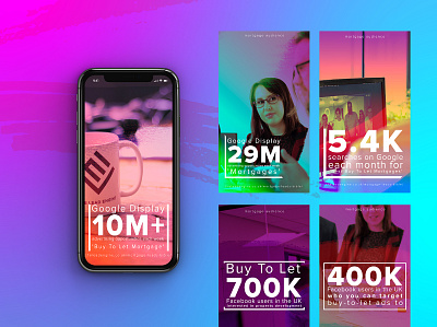 The Lead Engine Instagram Stories branding design gradient instagram instagram stories marketing social media stories ui