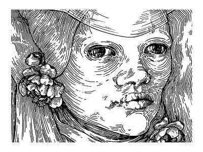 The Ugly Duchess. Portrait 2 graphic illustration