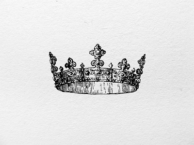 Crown graphic illustration inkonpaper stickers