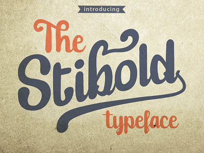 Stibold Unique Font bold bold font brush font custom font font design font designer free font fun handmade lettering logotype modern opentype script