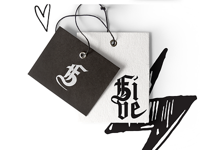 5Five Fashion Tags art direction brand identity branding creative design graphic design illustration logo type typography vector
