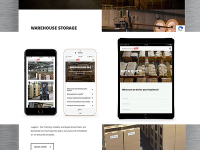 Warehousing Pro Website design development graphic design industrial seo user experience user interface website website design