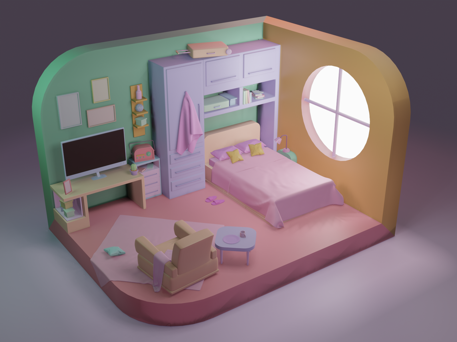 Room Blender Model by Addy Martínez on Dribbble