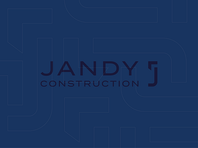 Jandy Construction branding clean construction identity industrial logo