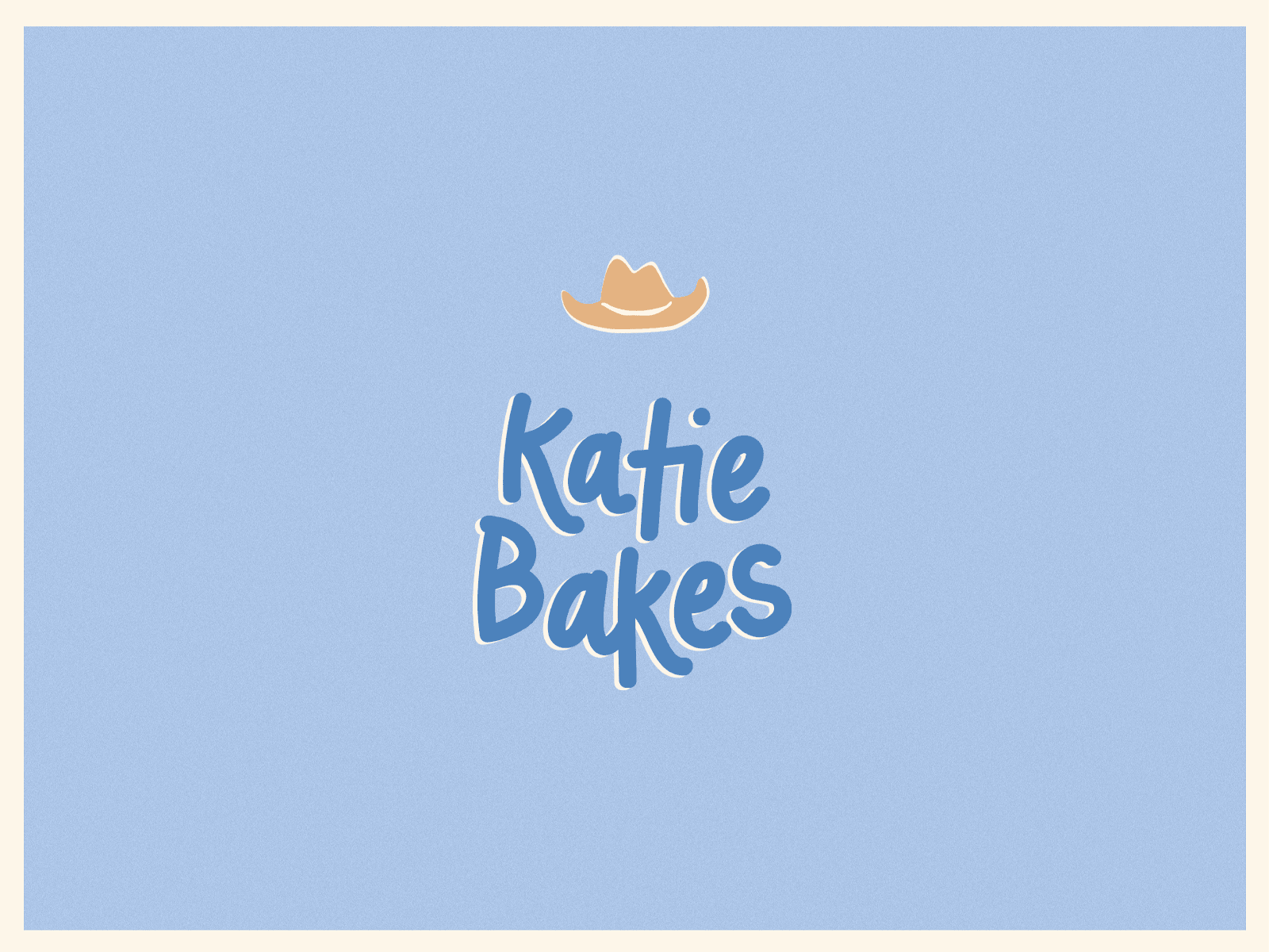 Giddy Up for Katie Bakes animation bakery branding cookie cookie dough cowboy cowboy hat dessert gif illustration western