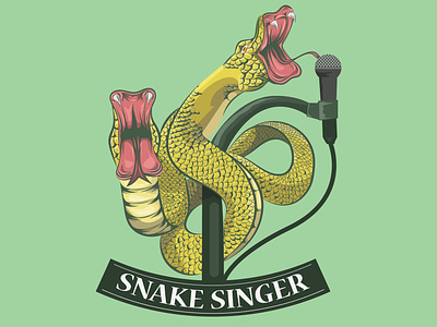 Snake Singer logo art amazing logo animal art beer branding icon illustrattion inspiration inspiration logo design symbol logo pub singer snake snake logo snakes symbol vector vector art vintage vintage art