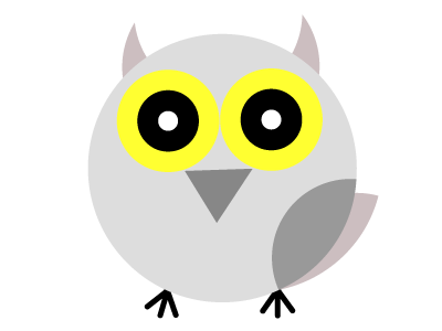 Owl animal bird design illustration minimal owl