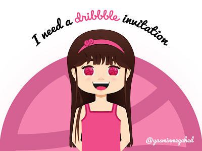 I need a dribbble invitation :D character dribbble invitation invite