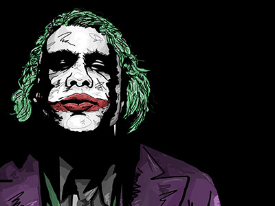 The Joker Illustration actor batman character digital drawing fan art heath ledger illustration joker movies the dark knight the joker