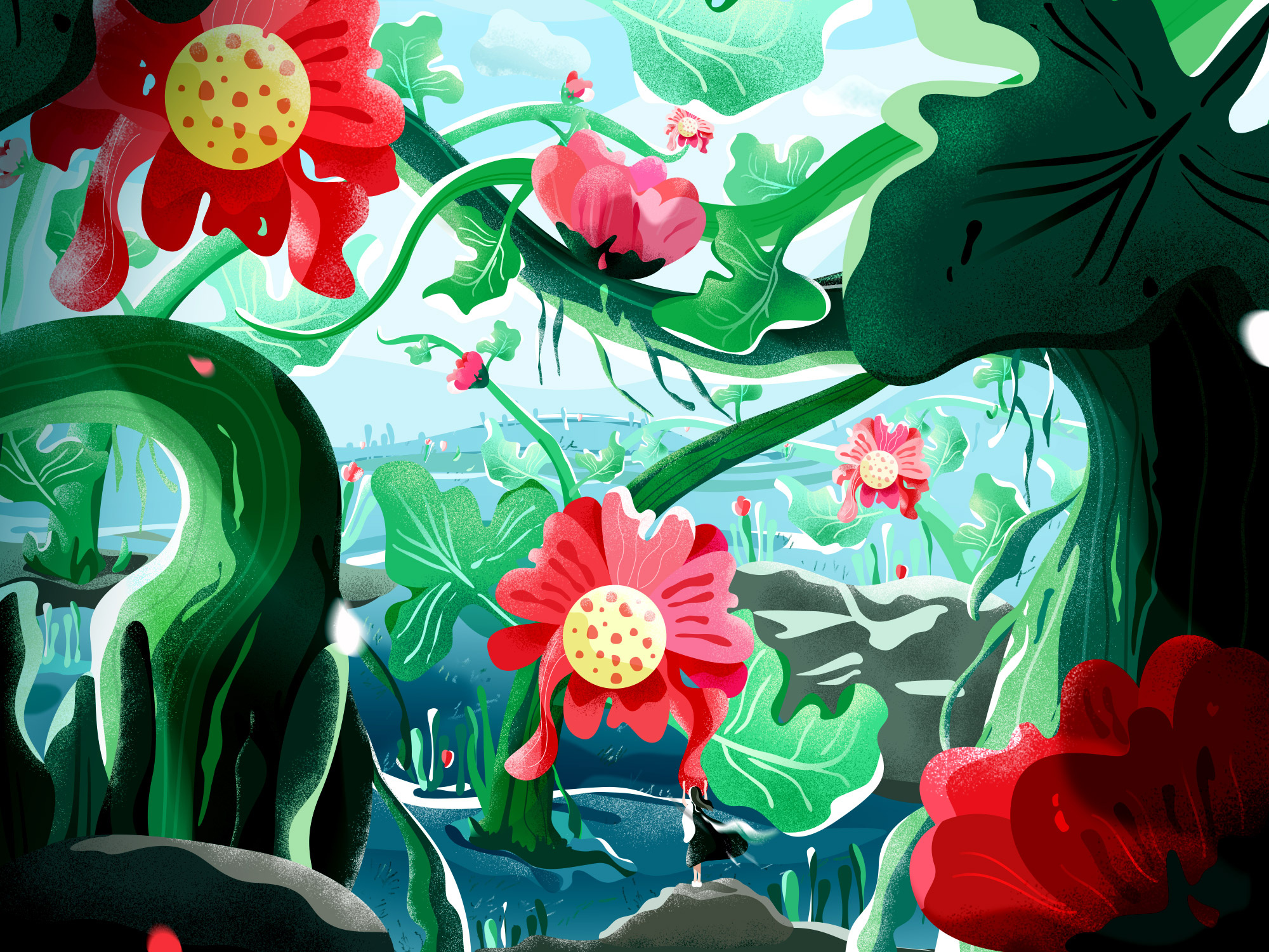 Spring by 小夢 for DCU on Dribbble