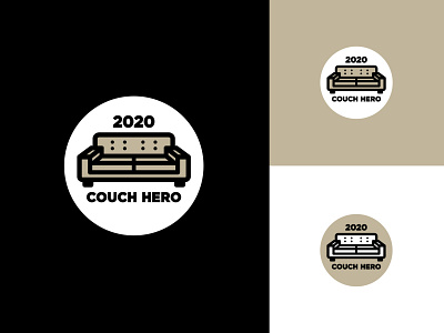 Couch Hero 2020 badge design branding coronavirus couch covid 19 covid19 design graphic design hero icon illustration logo logo design stay home stayhome typography vector