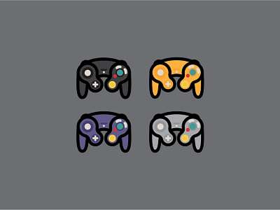 Controller button controller design fun game gameboy gamecube handheld illustration illustrator lineart mario nintendo pixel pixel art retro vector vector illustration videogames zelda